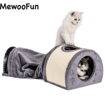 Mewoofun Cat Tunelit Cat Shtrat Lodra të Butë, të Rehatshme Multifunction Groomer Masazh Guximshëm Sisal Qilim të NA Mbështetur Dropshipping