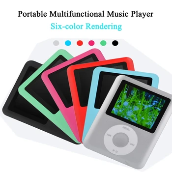 Mini MP3 Music Player me Cilësi të Lartë Portativ MP3 Radio Lojtar Mbështetjen e Radios FM Video E-libër Me të Madhe të Kujtesës
