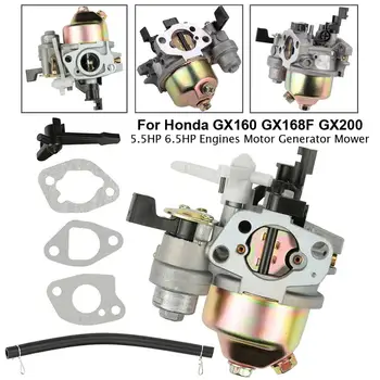 Motor Mower Carburetor Carb të Përshtaten për Honda GX120 GX160 GX168 GX200 5.5 HP 6.5 HP + Karburant Tub Gasket Motor Gjenerator Carburator