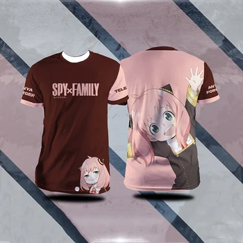 Nxehtë Spiun x Familjes T-Shirts Anya Falsifikator Anime Vajzë 3D Printimi Streetwear Burra Gra e Modës Tepërt T Shirt Harajuku Fëmijët Tees Krye