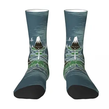 Në Mesnatë Pyjeve Malore Rrugën Në Stilin E J R R Tolkien Goditje Çorape Burra Gra Poliestër Stockings Përshtatshëm Sweetshirt