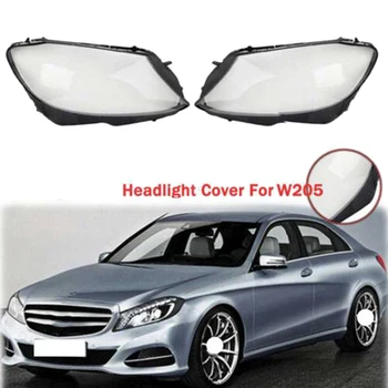 Para Headlight kokë të lehta llambë Lente të Mbuluar Shell Lampshade për Mercedes Benz W205 C180 C200 C260L C280 C300 2015-2017