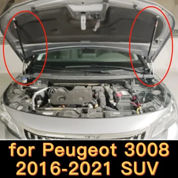 për Peugeot 3008 2016-2021 SUV të Heqë Mbështet Absorbimit të Prop Para Hood Mbulesë të Modifikuar të Gazit Struts Shoku Dampers Springs Pajisje