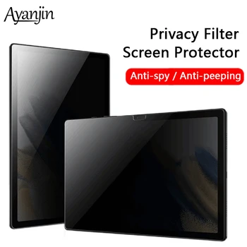 Për Samung Galaxy Tab S6 Lite 10.4 S7 FE/Plus 12.4 Anti-Peep Mbrojtës Ekran S8 11 A8 10.5 inç Matte Anti-spiun Privacy Filtër