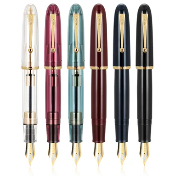 Re 3PCS Jinhao 9019 Burim Stilolaps #8 Ekstra i Hollë / Hollë / të Mesme Nib, Madhësi të Madhe Rrëshirë Shkrim Pen & Madhe Aftësinë Converter