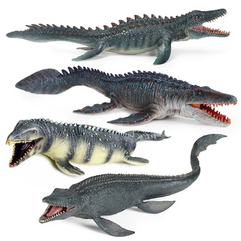 Re Mosasaurus Lodër Reale Shifrat Lifelike Mosasaurus Jurassic Dinosaurët Botë Figurine Mosaurus Model Dekor Dhuratë Fëmijë Dhe Lodra