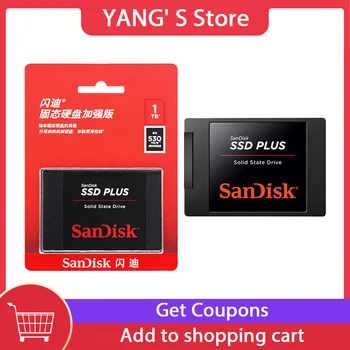 Sandisk 1TB SSD 2TB Brendshme Solid State Drive 480GB 2.5' Rishikimi 3.0 SATA Lexuar Shpejtësi Deri Në 530 MB/s 240GB Për Laptop Desktop