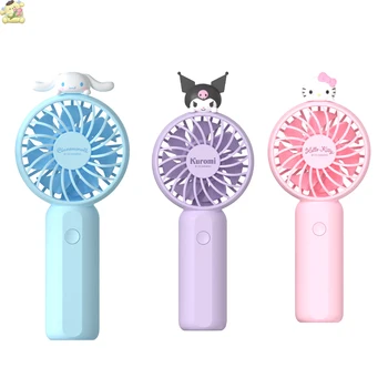 Sanrio Kawaii Hello Kitty Vogël Tifoz Cartoon Pochacco Verës Handheld Elektrike Tifoz Natyrë të Vogël USB Akuzuar Bukur Xhep Tifoz