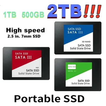 SATA SSD 2.5 Inç me Shpejtësi të Lartë SSD 240GB 480GB 500GB 512GB HD 1TB Brendshme SSD 2TB Solid State Drive Për Laptop SSD Notebook