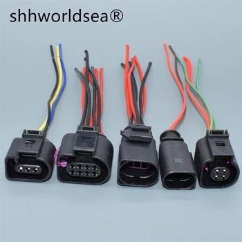 shhworldsea 2,3,4,6,8 Pin meshkuj femra Elektrike të Shfrytëzuar Lidhës Plug Instalime elektrike Për të TIPIT Audi A4 A6 A8 P5 P7 2004 - 2009 1J0973702