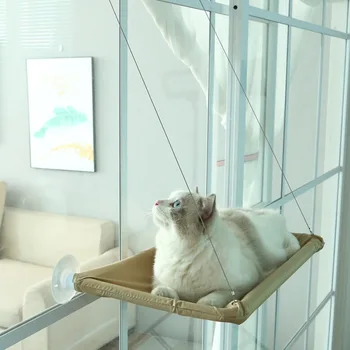 Varur Cat Shtrat Pet Cat Hamak Ajrore Macet Shtrat Shtëpinë Kotele Ngjitje Kornizë Dritare me Diell Vend Fole duke Pasur 20kg Pajisje Pet