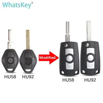 WhatsKey 3 Butona të Modifikuar të Largët Rrokullisje Kryesore Shell Për BMW E46 E36 E38 E39 E83 E53 Z3 Z4 X3 X5 325i 3 5 7 Seri HU92/HU58 Blade