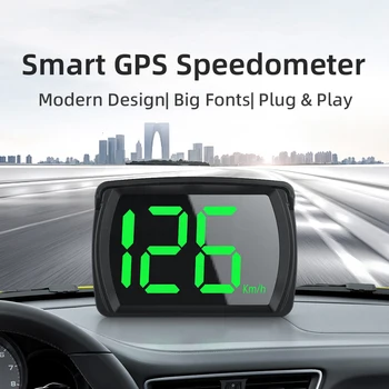 Y03 GPS HUDIT Dixhitale Shpejtësimatës Makinë Kokën Lart Ekran LCD KMH Kujtesë Metër Elektronike Pajisje të Madh Font Shpejtësi për të Gjitha Veturat