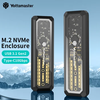 Yottamaster M. 2 NGFF SATA/NVMe Mobile Hard Disk Rrethimi i Tipit C3.2 Interface Laptop M2 E Gjitha-Prej Alumini Të Jashtme Të Kutisë
