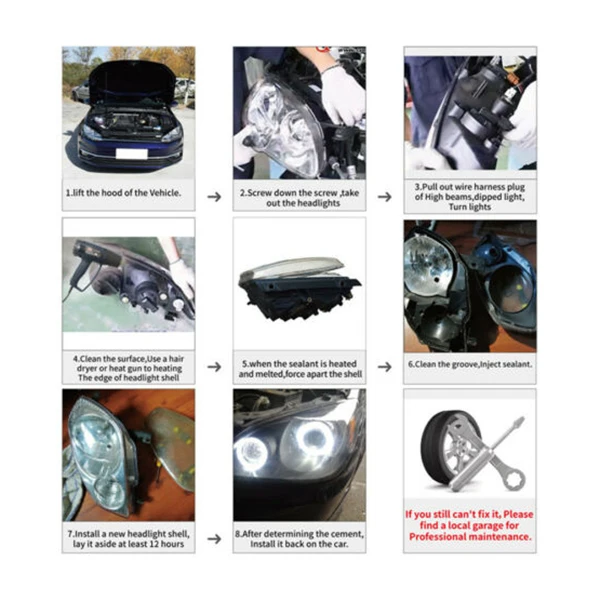 Para Headlight kokë të lehta llambë Lente të Mbuluar Shell Lampshade për Mercedes Benz W205 C180 C200 C260L C280 C300 2015-2017 . ' - ' . 4