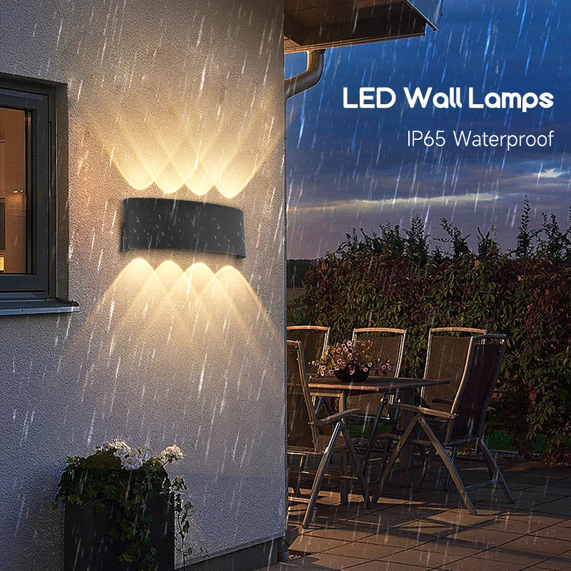 LED në Natyrë Mur Drita Garë IP65Waterproof Mur Llambë Kopsht Ndërtimin e Ndriçimit Për Dekor në Shtëpi të Jashtme të Murit Sconce Rrugë Llambë . ' - ' . 0