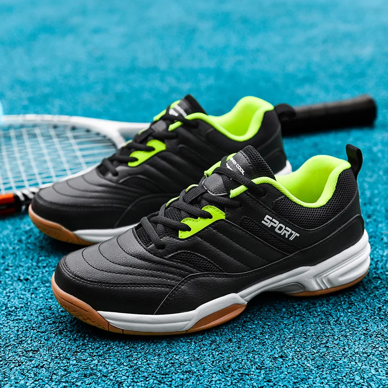 Burra të rinj e Lëkure Këpucë të Modës Tenis Tabela Tenis Këpucëve Trajnimin e Badmintonit të Këpucëve të përmasave 38-46 Natyrë Atlete Drejtimin këpucë . ' - ' . 5