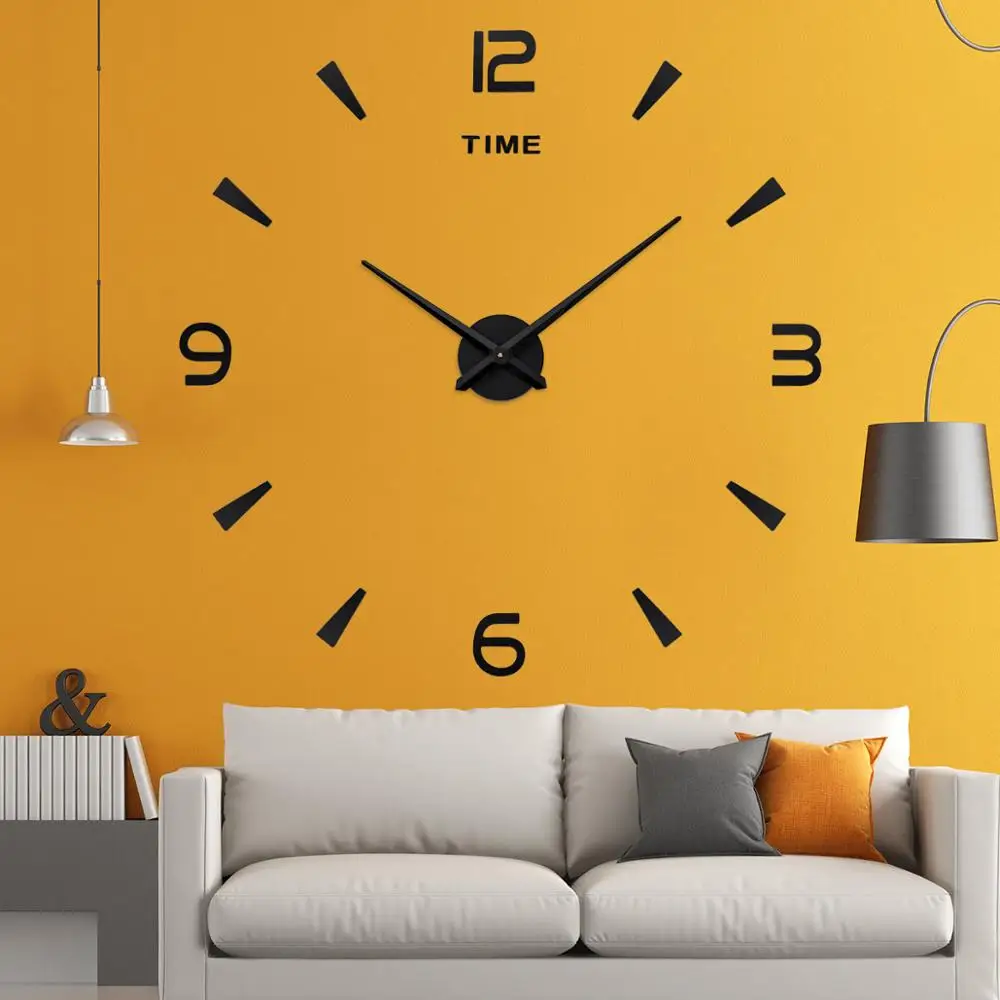 Re Mur Ora Kuarc Watch reloj de përgatitur Dizajn Modern të Mëdha Dekorative Orë Evropës Akrilik Stickers Dhomë të Gjallë klok . ' - ' . 0