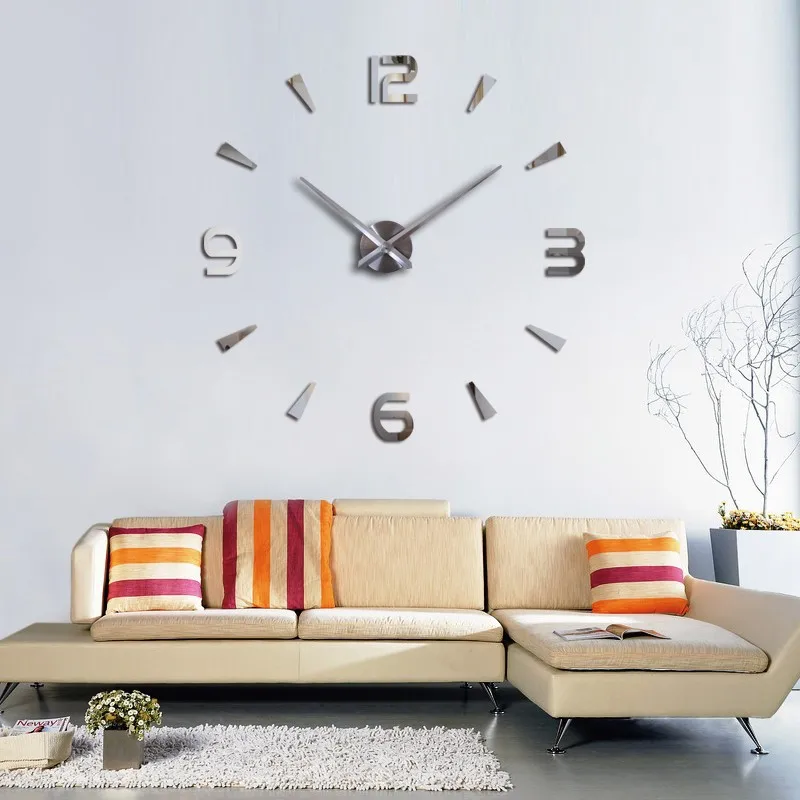 Re Mur Ora Kuarc Watch reloj de përgatitur Dizajn Modern të Mëdha Dekorative Orë Evropës Akrilik Stickers Dhomë të Gjallë klok . ' - ' . 2