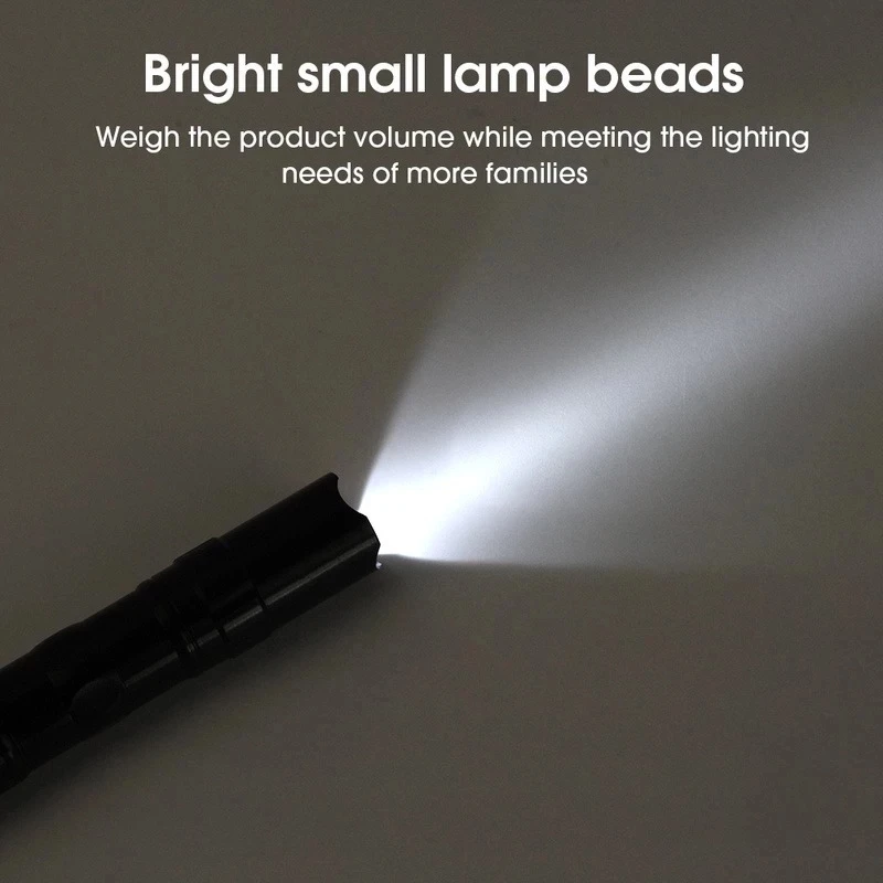 Mini Portativ LED elektrik Dore Ultra të Ndritshme të Lartë Lumens Handheld Stilolaps Dritë përdor bateri AA Pishtar Për Natyrë Kampe Emergjence . ' - ' . 2