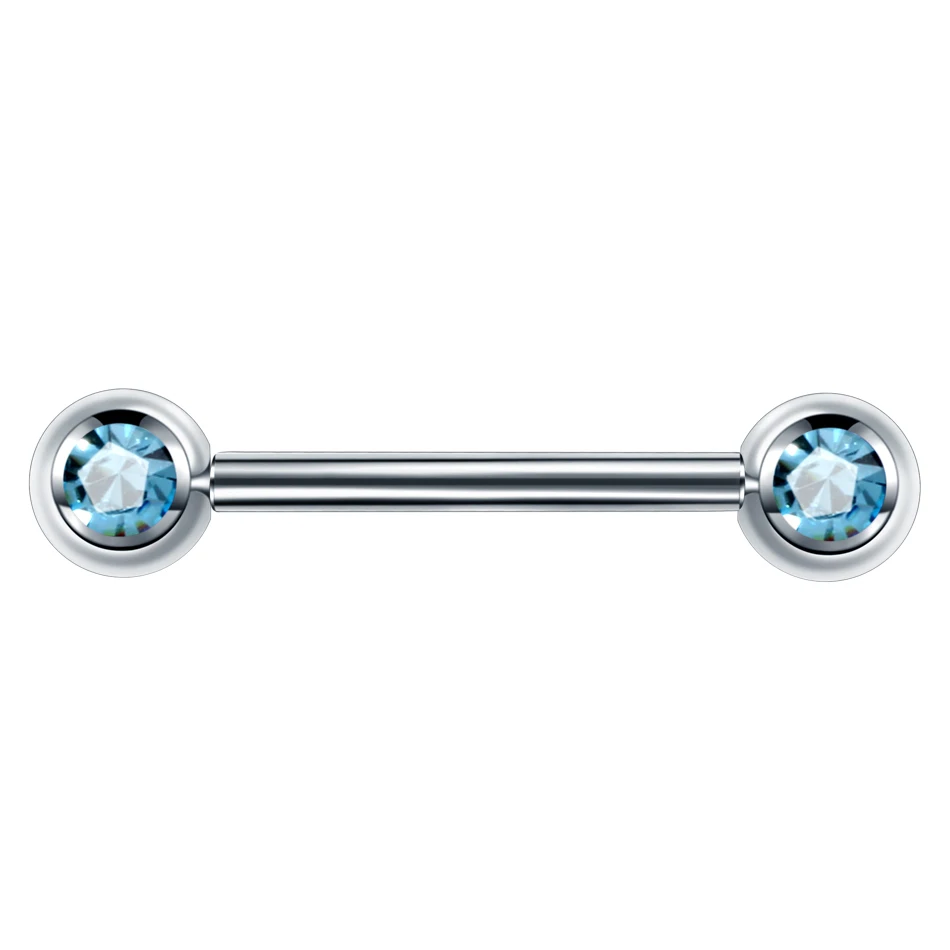 RE 1PC G23 Titan Kristal Perlë Assorted Ngjyra Gjuhën Barbell Ylli Unaza Brenda Fije të Dalë Barbell Modës Bizhuteri . ' - ' . 3