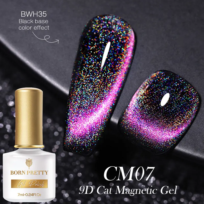 LINDUR SHUMË 7ml 9D Cat Magnetike Xhel manikyrin Magnet Gjysmë të Përhershme Thith Jashtë UV UDHËHEQUR Gozhdë Xhel Nail Art Manikyr . ' - ' . 0