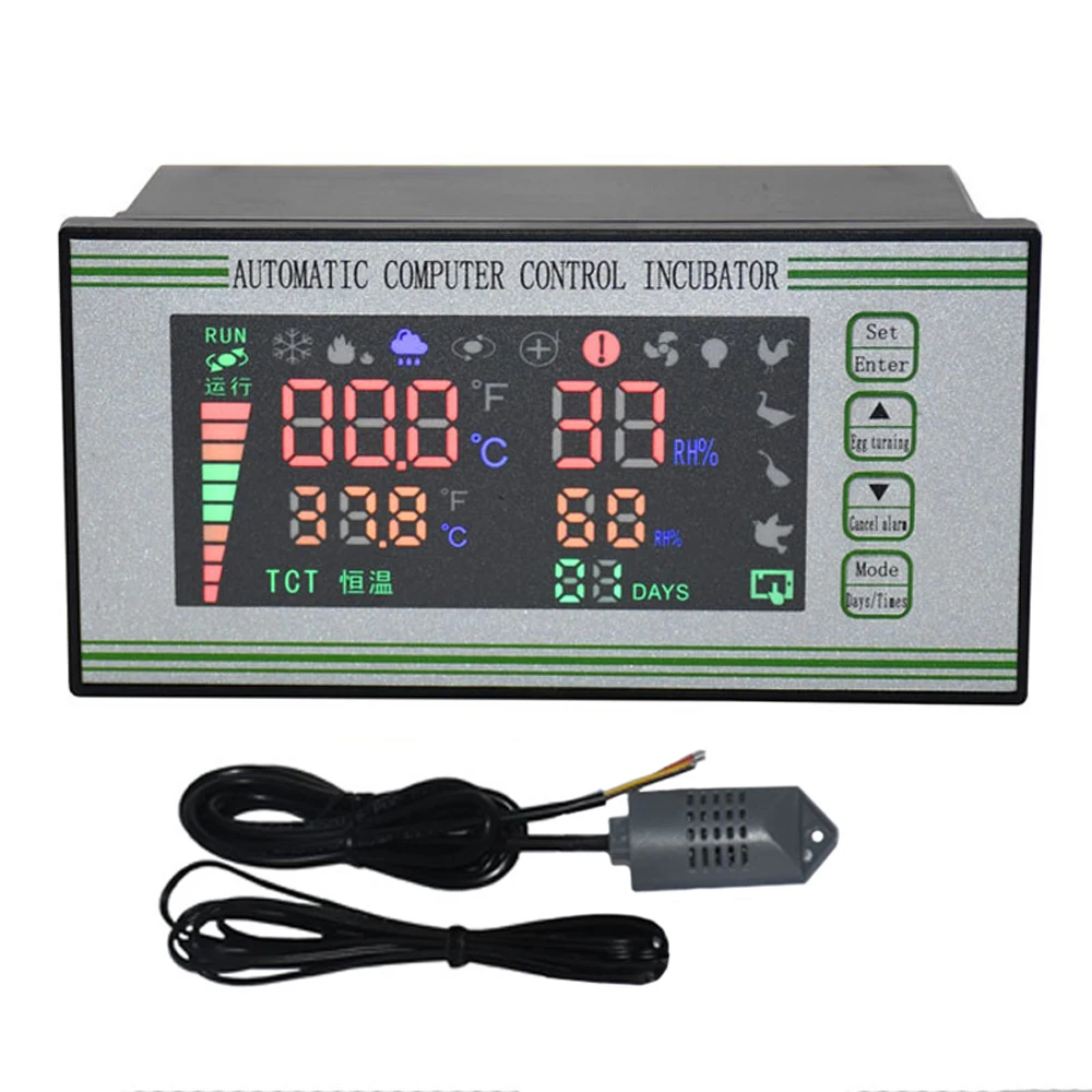 Digital Temperatura Kontrollues Lagështia Inkubator Kontrollues XM18S Për Vezë të Çeljes Dixhitale Termostatit 220v / 110v Me Sensor . ' - ' . 0