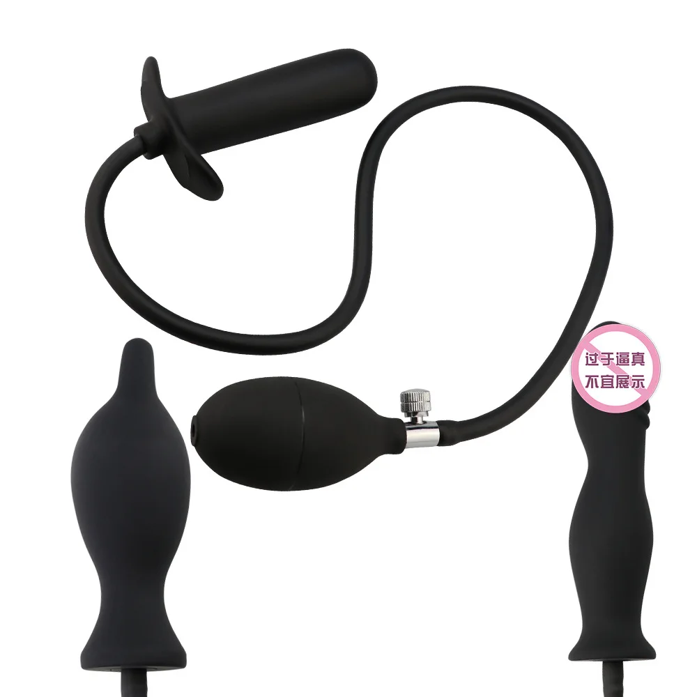 Të rritur Produkte Expandable Prapanicë Plug Silikoni Massager Lodrat e Seksit për Gratë Burrat Inflatable Anal Plug oborrin e shtëpisë Anal Dil Silikoni . ' - ' . 4