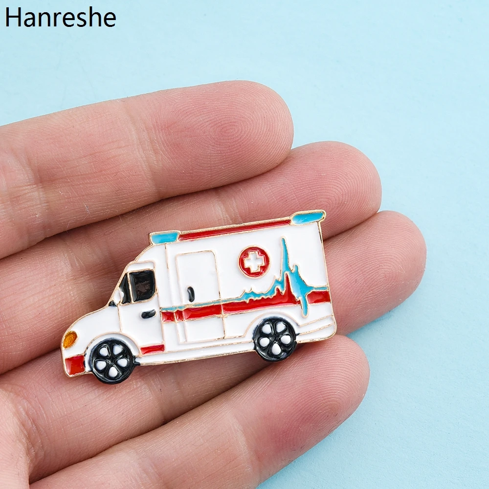 Re Smalt Mjekësore Karficë Pin Ambulancë Kryq Cartoon Bukur Jakë Xhakete Distinktiv Dhuratë Bizhuteri Pajisje Për Mjekët Dhe Infermierët . ' - ' . 0