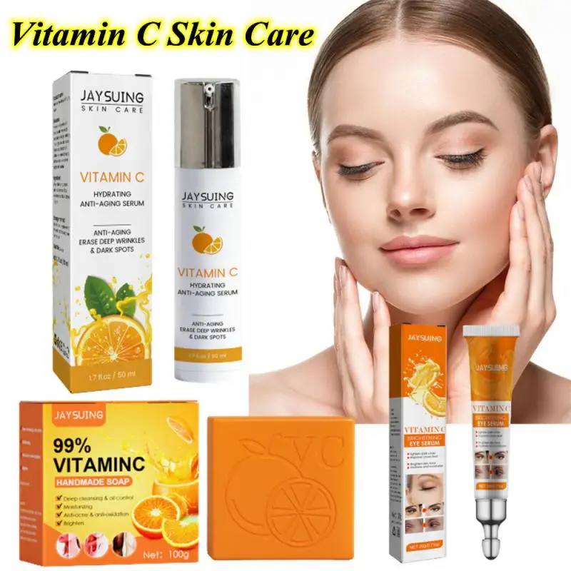 Vitamina C Kujdesit Të Lëkurës Kit Anti Rrudhë Thelbin Hidratues Fytyrën Serum Konfirmohen Sy Krem Zbardhjen E Spastrimit Sapun Brightening Lëkurës . ' - ' . 0