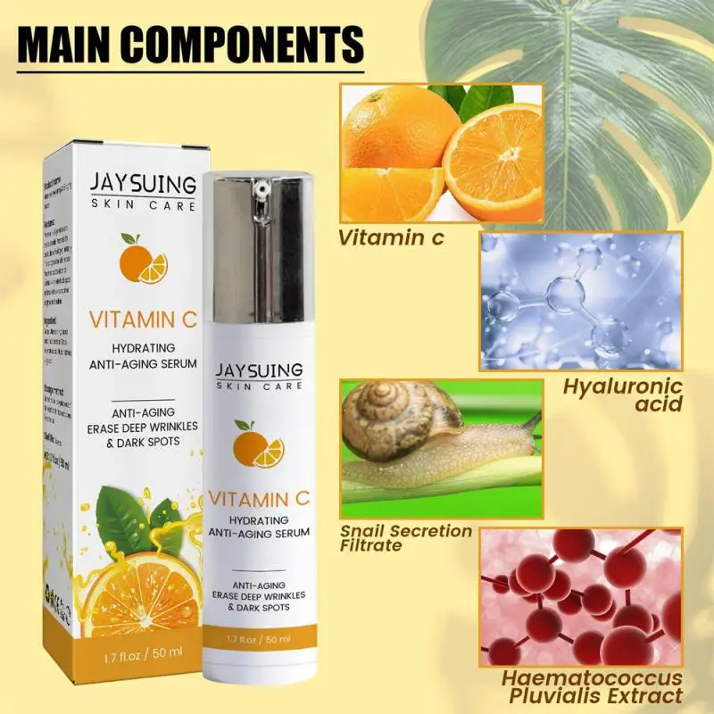 Vitamina C Kujdesit Të Lëkurës Kit Anti Rrudhë Thelbin Hidratues Fytyrën Serum Konfirmohen Sy Krem Zbardhjen E Spastrimit Sapun Brightening Lëkurës . ' - ' . 1