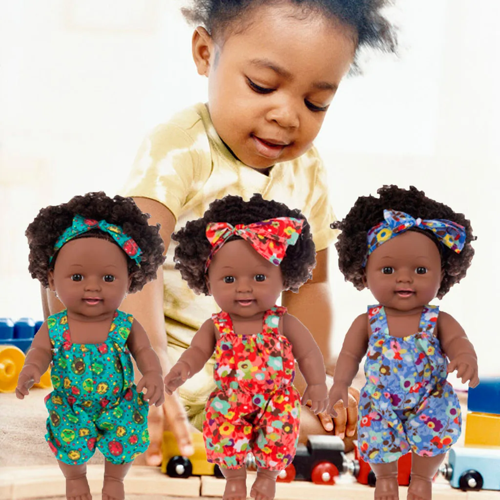Afrikës Kukull Luajtshme Të Përbashkët Lodër Krishtlindjeve Dhuratë Më Të Mirë Për Fëmijën Vajza Zi Lodër Mini Bukur Shpërthyese Hairstyle Kukull Fëmijët Vajzat . ' - ' . 0