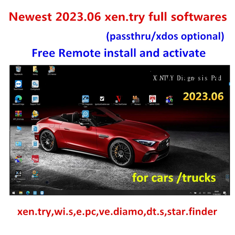 Më të reja 2023.06 Xentry Software Remote të Instaluar dhe të Aktivizoni DT.S WI.S EP.C për MB STAR SD C4/C5/C6 Mjet Diagnostik openport 2.0 . ' - ' . 0