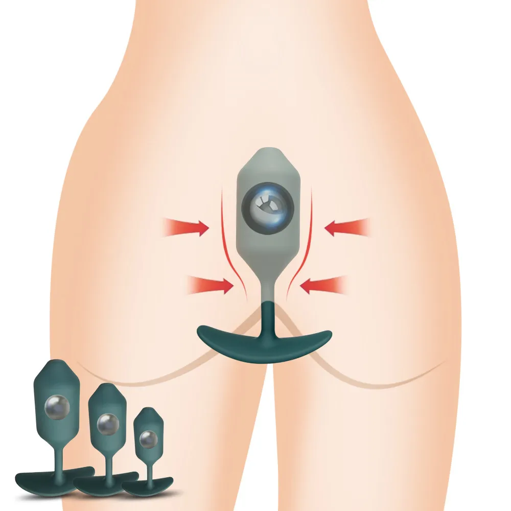 S/M/L Anal Plug Ndërtuar-në Ball Gravitetit Vishet Prapanicë Plug Masazh Prostatës Anusit Expander Seksi Lodër Për Gratë e Burrat Fillestar i të Rriturve Lodër . ' - ' . 0