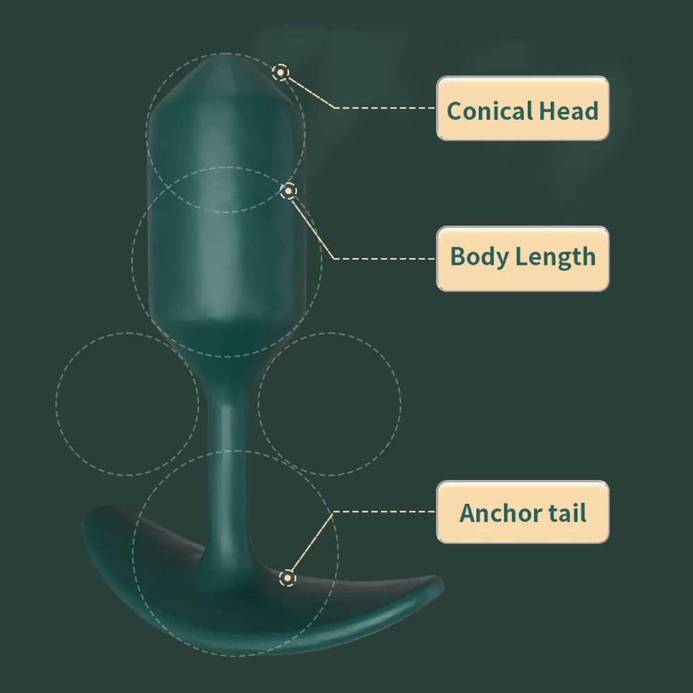 S/M/L Anal Plug Ndërtuar-në Ball Gravitetit Vishet Prapanicë Plug Masazh Prostatës Anusit Expander Seksi Lodër Për Gratë e Burrat Fillestar i të Rriturve Lodër . ' - ' . 3