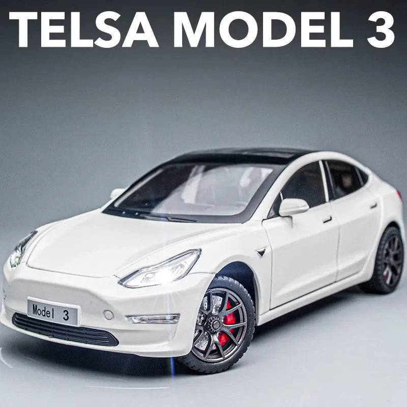 1:24 Tesla Modeli 3 Modeli Y Modeli S Model X Aliazh Vdesin Hedhur Makinë Model të Shëndoshë dhe të Lehta të Fëmijëve Lodër Koleksioni dhuratë Ditëlindjen . ' - ' . 0