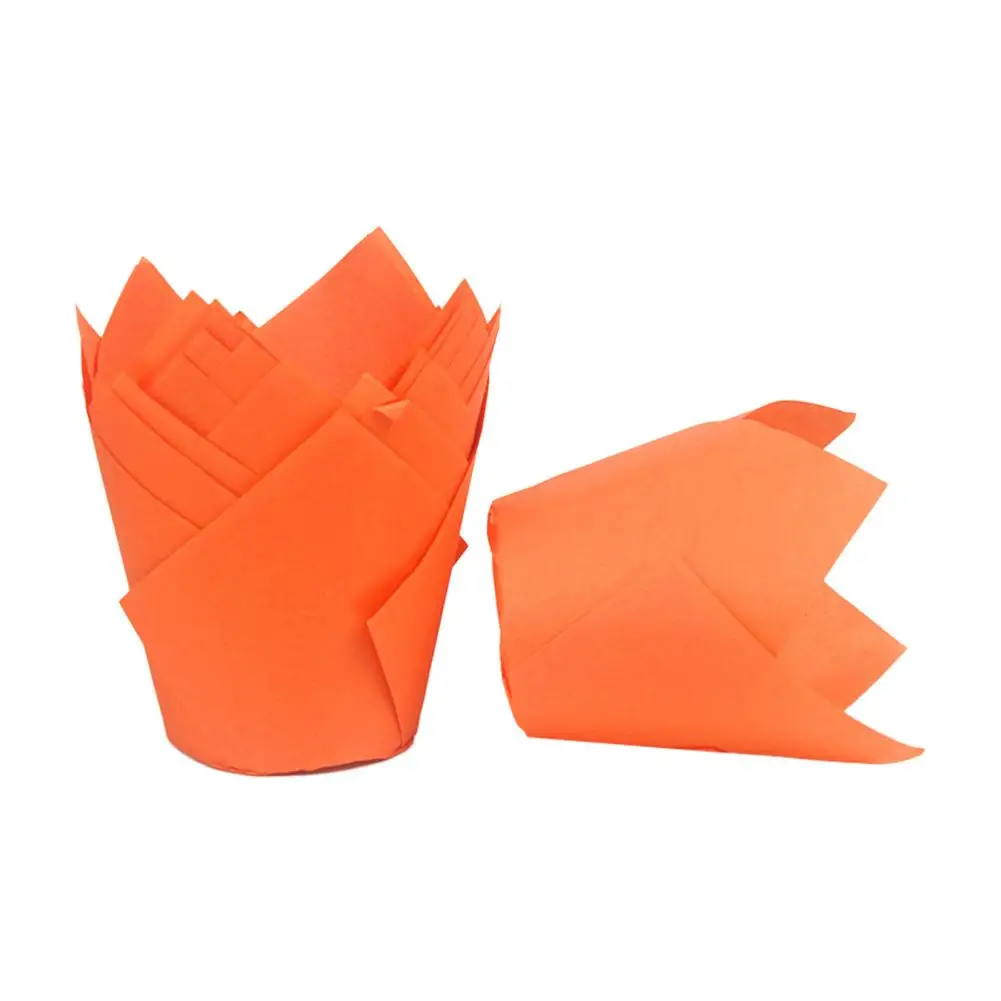 50Pcs Tulip Lule Formë Kifle Kupën e Disponueshme Letër Pushime Partisë Cupcake Avion i Kuzhinës Veglat . ' - ' . 3