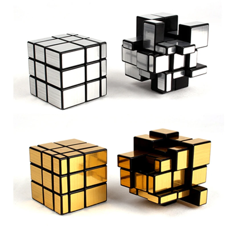 Moyu Magic Mirror Cube 3x3x3 Ari Argjendi Profesionale Kube Shpejtësi të Puzzles Speedcube Lodra Edukative për Fëmijët e të Rriturit Dhurata . ' - ' . 0