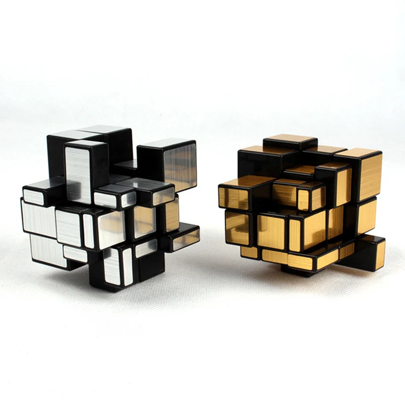 Moyu Magic Mirror Cube 3x3x3 Ari Argjendi Profesionale Kube Shpejtësi të Puzzles Speedcube Lodra Edukative për Fëmijët e të Rriturit Dhurata . ' - ' . 1
