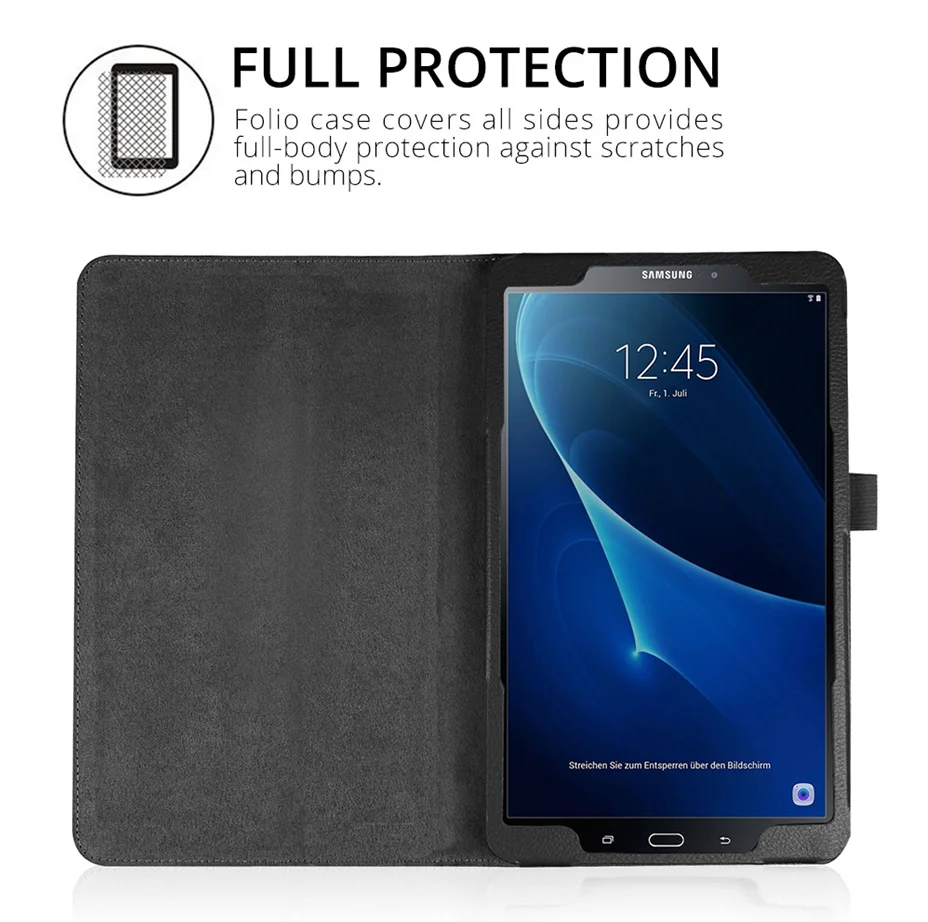 Tab A6 10.1 T580 T585 Rrokullisje Rast për Samsung Galaxy Tab A6 10.1 S6 Lite P610/A7 T500/T580 T590 X200 PU Lëkure të Qëndrojë Smart Cover . ' - ' . 3