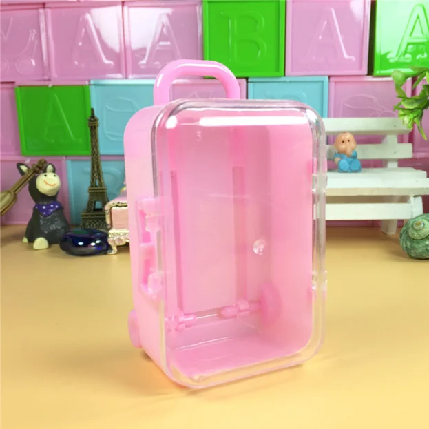 24pcs Mini Trungu valixhe të Bagazhit Valixhe Fëmijët Lodra Kukulla Pajisje Karamele Kuti Dhuratë Cartoon dhuratë kuti iks favor dekor . ' - ' . 0