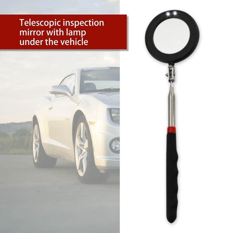 Aroused Makinë Inspektimit Pasqyrë të Rregullueshme Fleksibël Nën automjeteve të Vëzhgimit Pasqyrë me Dritë LED Auto Endoscope Kontrolloni Mjet . ' - ' . 2