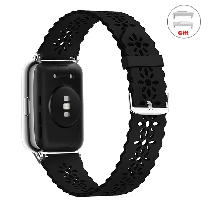 Silikoni Rrip Për Huawei Shikojnë të Arsyeshme 2 Smartwatch Band Zëvendësimin Sport Wristband i papërshkueshëm nga uji Byzylyk Fit2 watchband Pajisje . ' - ' . 4
