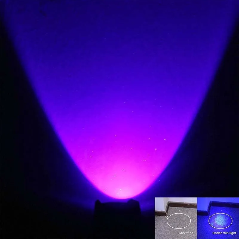 LED UV Dore 365nm 395nm Blacklight Akrep të Dritës UV Pet Urinës Detektor Zoomable Ultravjollcë në Natyrë Kampe Ndriçim . ' - ' . 5