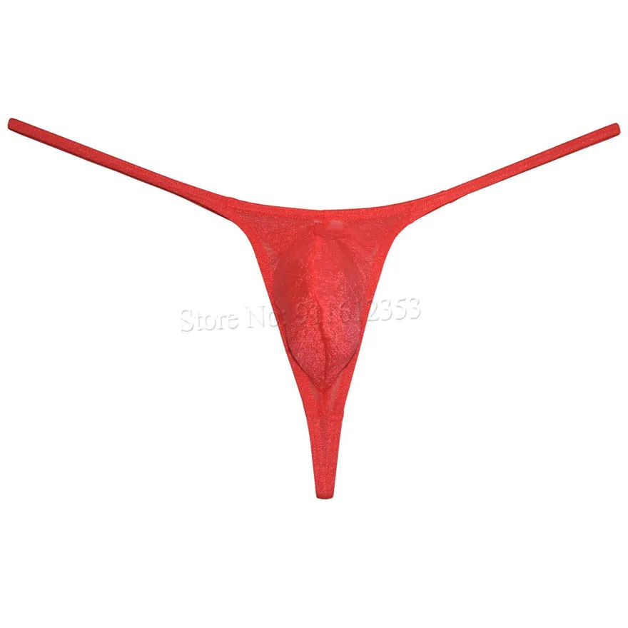 Njerëzit e Qelqit Fije Bikini Thong Ropa Brendshme Hombre Brendshme Organdy Tangas Shih-përmes G-String . ' - ' . 3