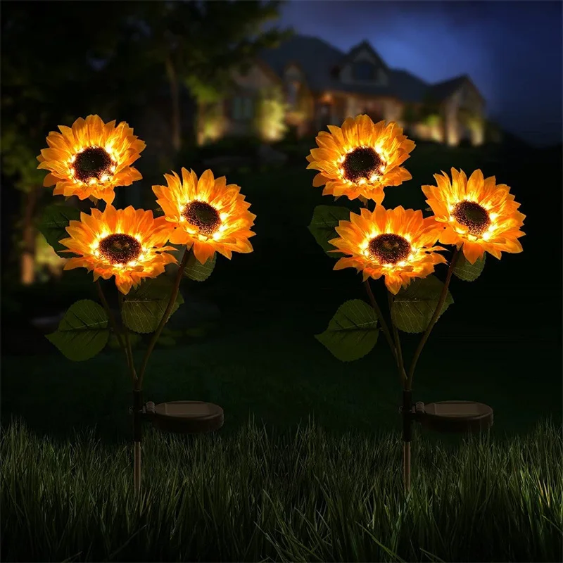 Sunflowers Diellore Led Dritë në Natyrë papërshkueshëm nga uji LED Kopsht Dritë në Natyrë Shtegun e Dritës Diellore Dritat për Patio Lëndinë Oborr Ballkon . ' - ' . 1