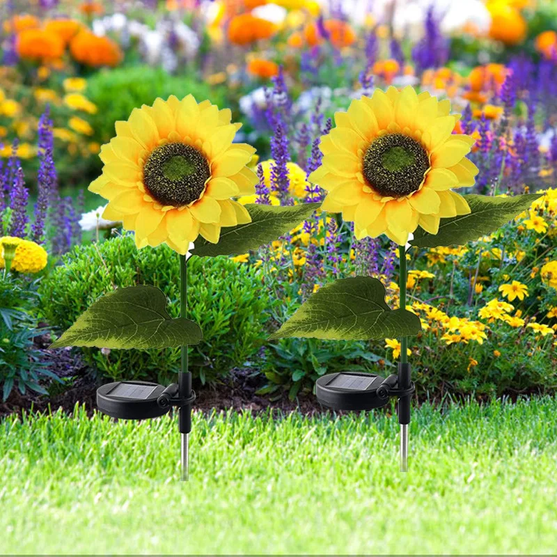 Sunflowers Diellore Led Dritë në Natyrë papërshkueshëm nga uji LED Kopsht Dritë në Natyrë Shtegun e Dritës Diellore Dritat për Patio Lëndinë Oborr Ballkon . ' - ' . 4