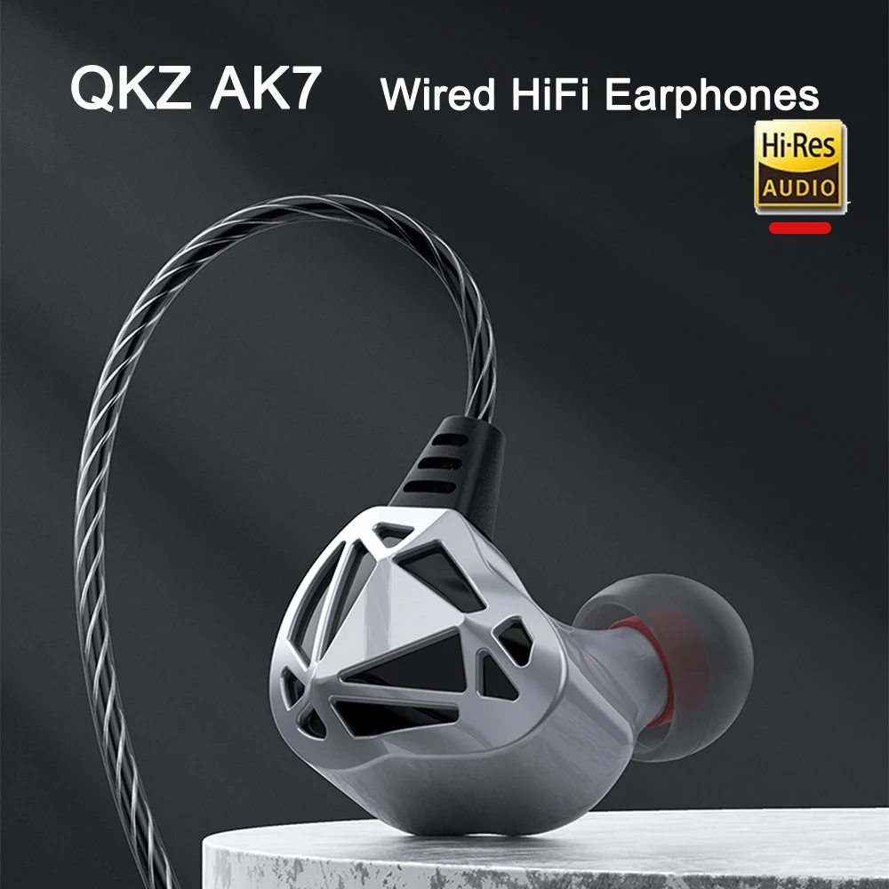 QKZ AK7 HiFi Kufje me Mic Bas Stereo Wired Kufje Bakrit Shofer Dinamike Muzikë të Monitoruar Kufje Në Vesh Zhurma-anuloni . ' - ' . 0