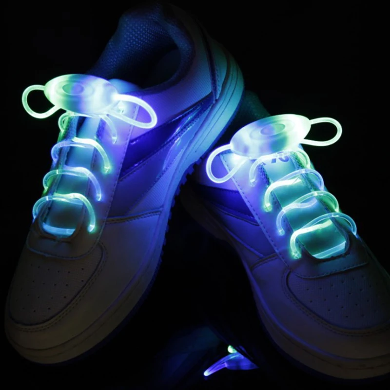 LED Sport këpucet e tyre Flash Dritë Deri Shkëlqim Rrinë Rripin e Shoelaces Partisë Klubit Ardhja e Re për Promovimin lidhëse këpucësh buckle yeezy . ' - ' . 1