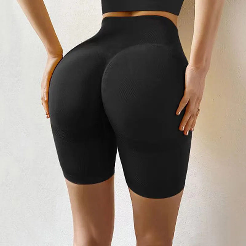 Seamless Sportive Pantallona Të Shkurtra Yoga Legging Gratë Palestër Të Lartë Bel Të Shtyjë Deri Për Zonjat Pantallona Të Shkurtra Dollakë Palestër Hip Heqë Shtrënguar Sportive . ' - ' . 3